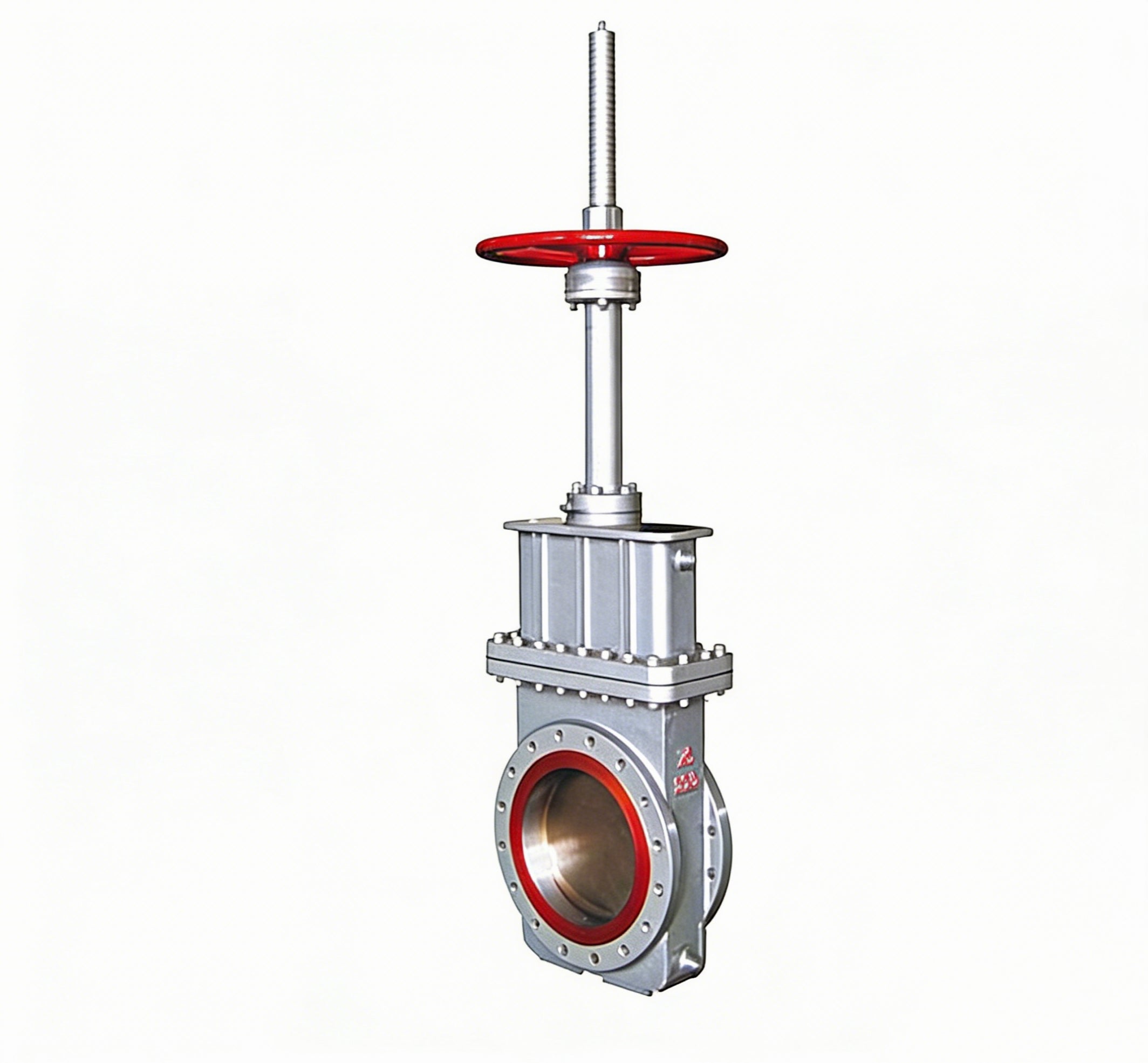 Flat knife gate valve