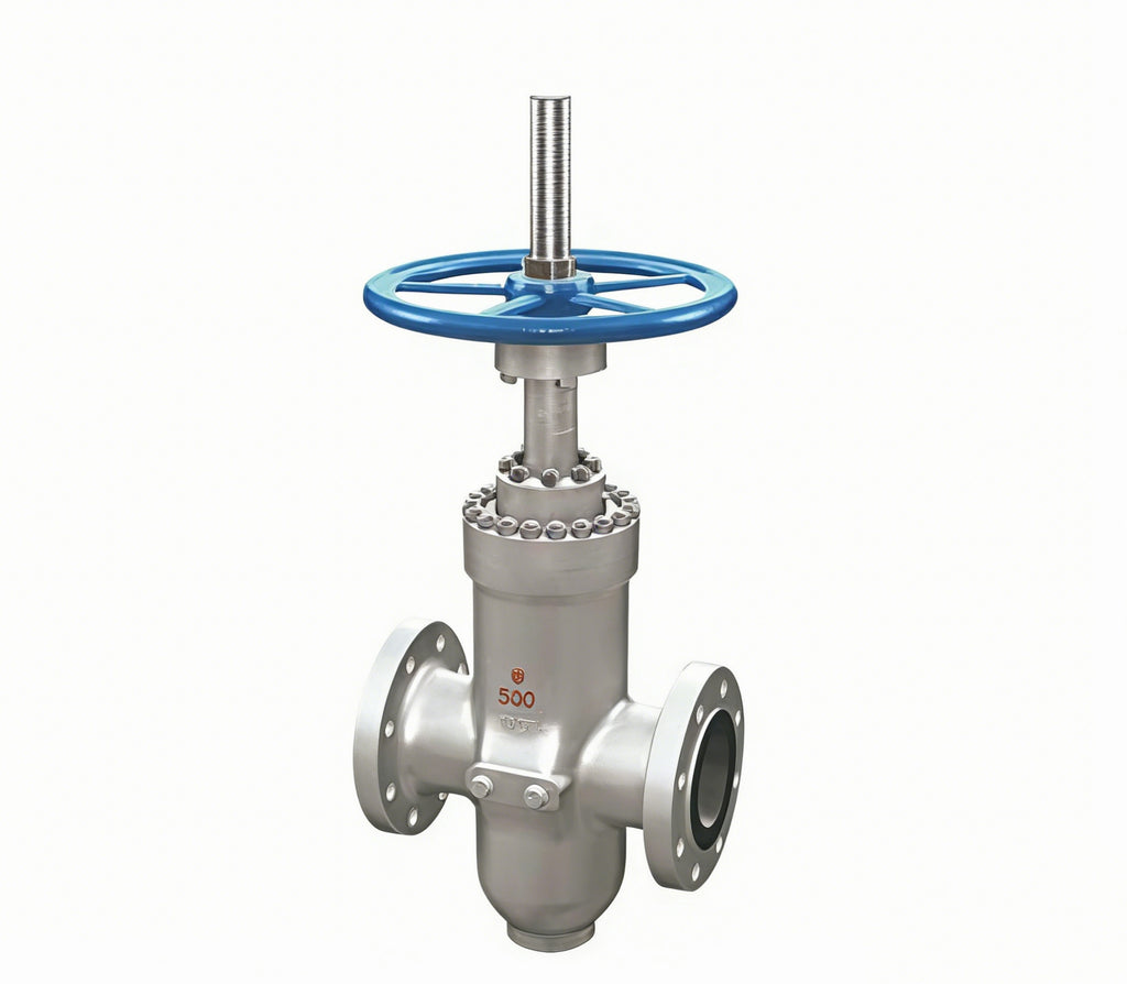 Flat knife gate valve