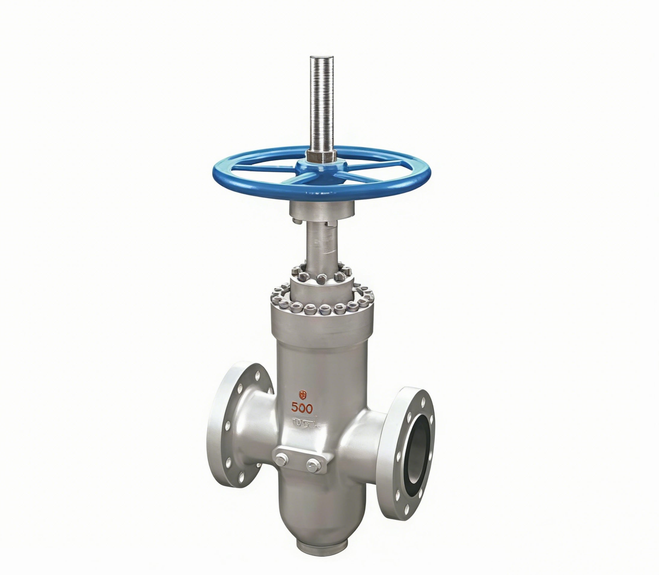 Flat knife gate valve