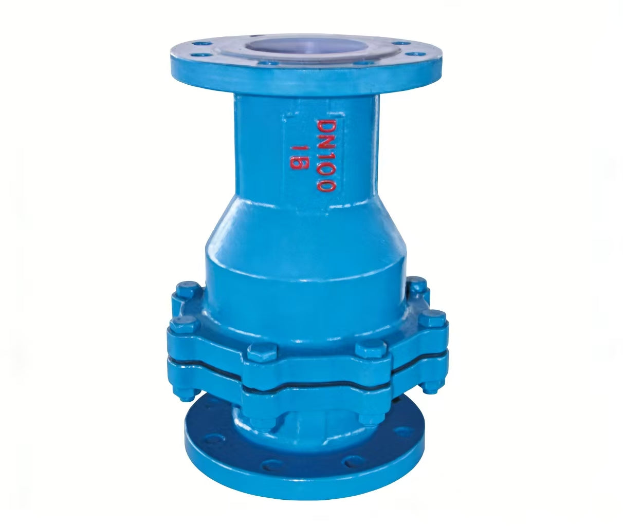 Fluorine-lined check valve