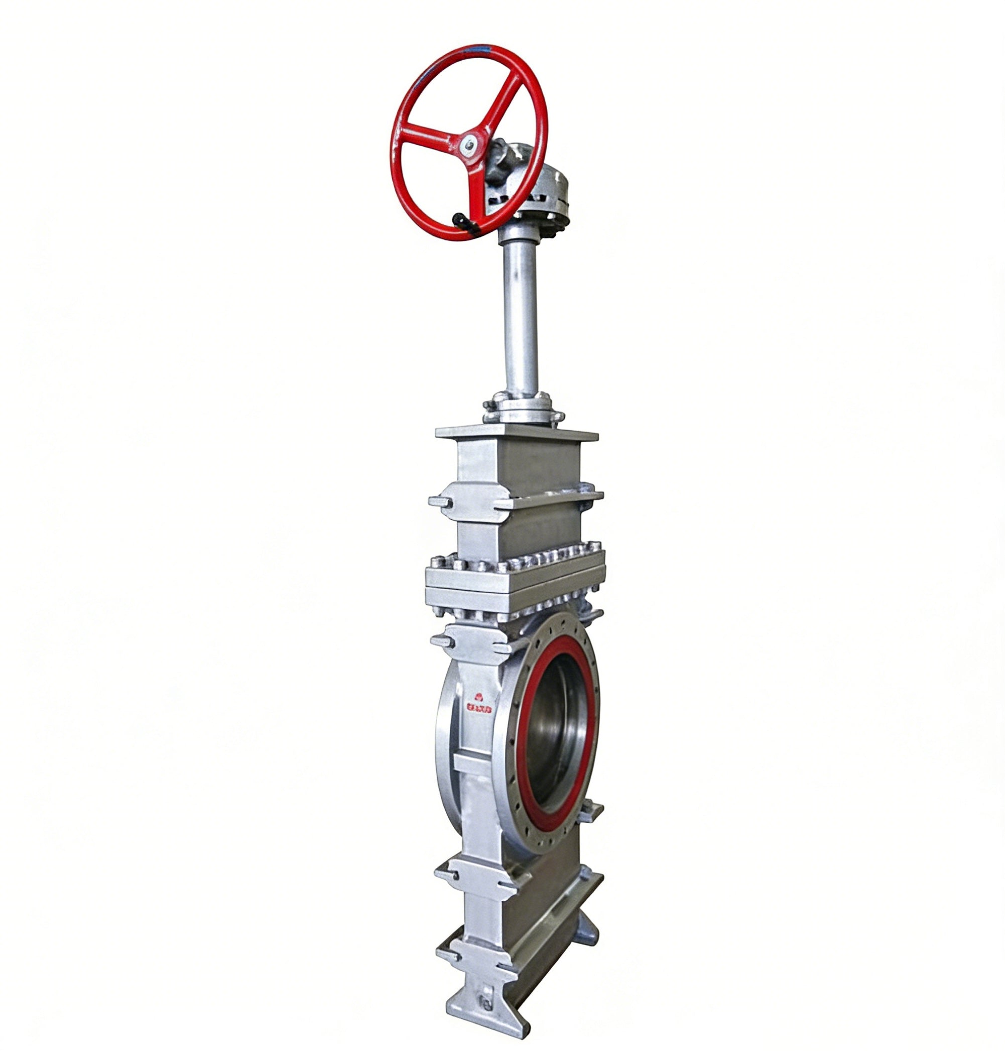 Flat knife gate valve