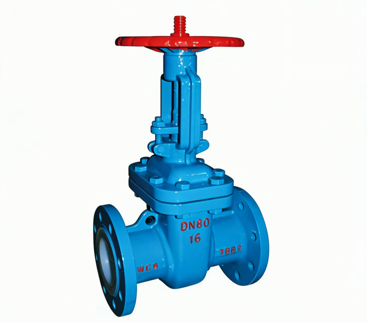 Fluorine-lined gate valve