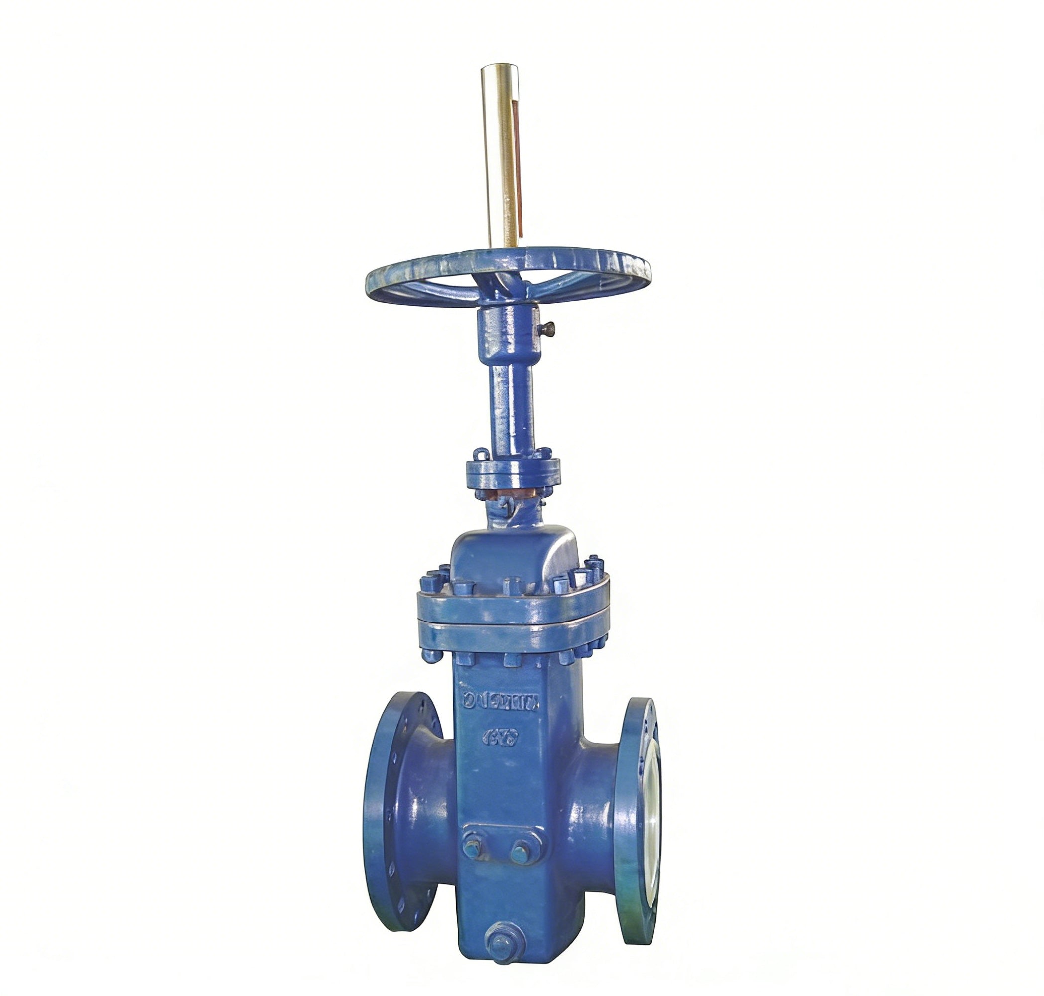 Flat knife gate valve