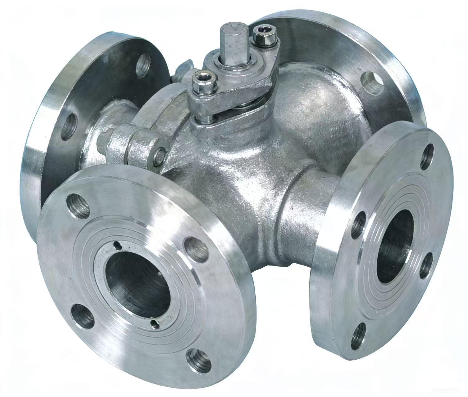 Three-way ball valve