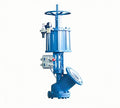 Fluorine-lined discharge valve
