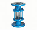 Fluorine-lined sight glass valve