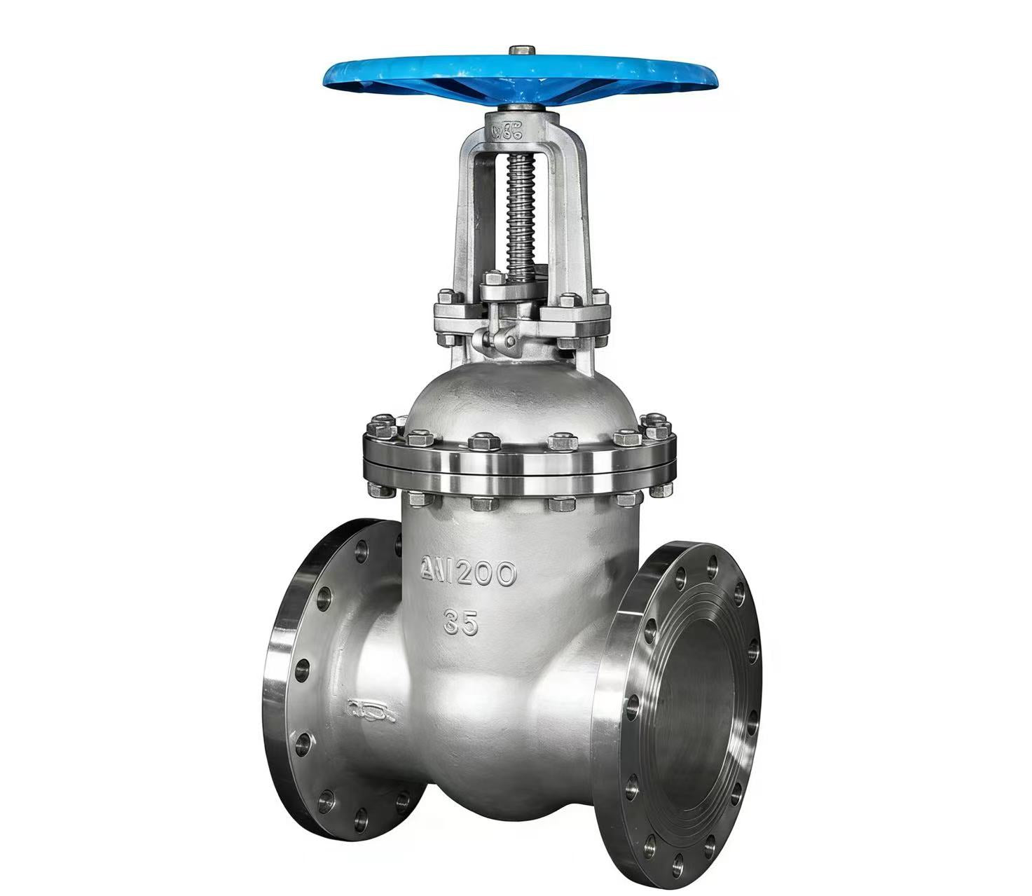 Flanged gate valve