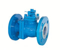 Fluorine-lined ball valve